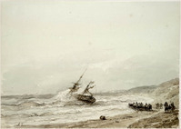 Z 067-45
<br/>
Schipbreuk voor de kust
<br/>
<em>Schelfhout, Andreas (1787-1870)</em>